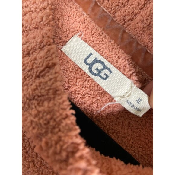 UGG Womens Cozy Teddy Sweater Size XL Cozy Warm Orange Fall Winter Pumpkin - Picture 3 of 13